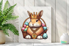 Retro Easter Bunny Sublimation Clipart Product Image 2
