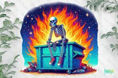 Sarcastic Skeleton Clipart Product Image 1