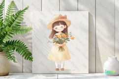 Gardening Girl Sublimation Clipart Product Image 2
