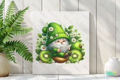 Spring Gnome Kiwi Garden Clipart Product Image 2