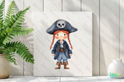 Watercolor Pirate Clipart Product Image 3