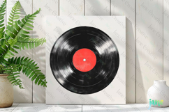 Retro Vinyl Record Sublimation Clipart Product Image 2