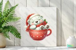 Christmas Mug Polar Bear Clipart Product Image 2