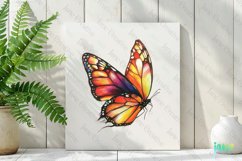 Orange Hand Drawing Butterfly Clipart Product Image 2