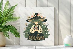 Mushroom Witch Subliamtion Clipart Product Image 2