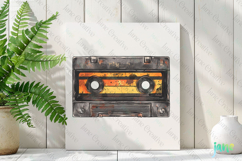 Retro Cassette Tape Sublimation Clipart Product Image 2