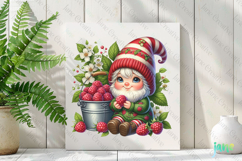Spring Gnome Berry Garden Clipart Product Image 2