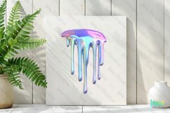 Holographic Drips And Splashes Clipart Product Image 2