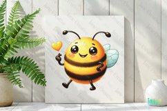 Finger Heart Bee Clipart Product Image 2