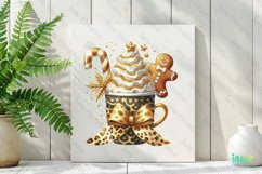 Glitter Leopard Christmas Mug Clipart Product Image 2