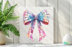 Girly Glitter Coquette Valentine Bow Clipart Product Image 2