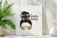Messy Bun Sunday Bunday Sublimation Product Image 2