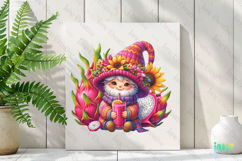 Spring Gnome Dragon Fruits Garden Clipart Product Image 2