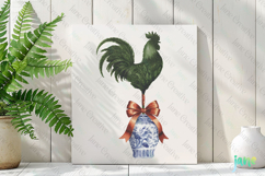 Easter Rooster Chinoiserie Clipart Product Image 3