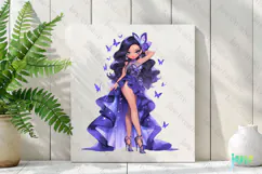 Spring Fashion Girl Sublimation Clipart Product Image 2