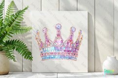 Girly Glitter Coquette Valentine Crown Clipart Product Image 2