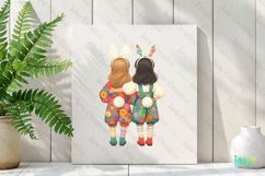 Easter Bunny Girls Sublimation Clipart Product Image 2