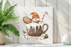 Gnome Coffee Cup Watercolor Clipart Product Image 2