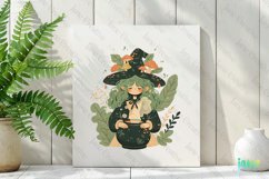 Mushroom Witch Subliamtion Clipart Product Image 2