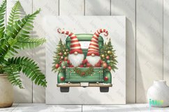 Cute Christmas Gnome Truck Clipart Product Image 2