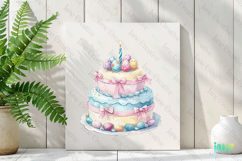 Easter Party Cake Sublimation Clipart Product Image 2