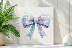 Girly Glitter Coquette Valentine Bow Clipart Product Image 2