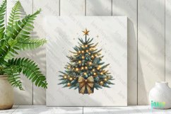 Glitter Leopard Christmas Tree Clipart Product Image 2