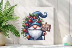 Spring Gnome Berry Garden Clipart Product Image 2