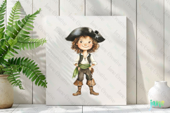 Watercolor Pirate Clipart Product Image 3