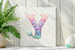 Mermaid Birthday Letter Y PNG Clipart Product Image 2
