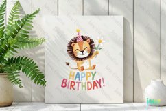 Happy Birthday Animals Sublimation Clipart Product Image 2