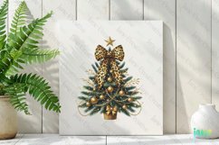 Glitter Leopard Christmas Tree Clipart Product Image 2