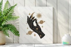 Woman Hand With Celestial Gold Clipart Product Image 2