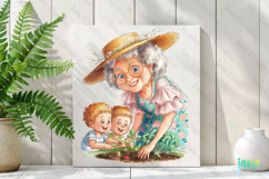 Gardening Grandma Sublimation Clipart Product Image 2