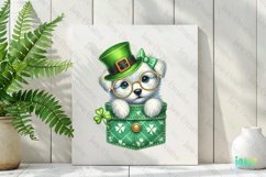 St. Patrick&#039;s Day Dog Pocket Clipart Product Image 2
