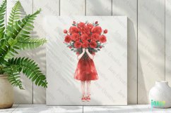 Little Girl With Bouquet Clipart Product Image 3