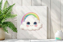 Cute Cloud Clipart Sublimation Product Image 2