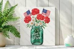 Fourth Of July Mason Jar Clipart Product Image 2
