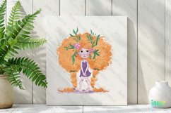 Quirky Plants Girl Sublimation Clipart Product Image 2