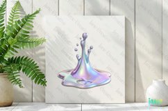 Holographic Drips And Splashes Clipart Product Image 2