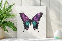 Purple Teal Hand Drawing Butterfly Clipart Product Image 2