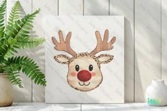 Christmas Reindeer Patchwork Illustration Product Image 2