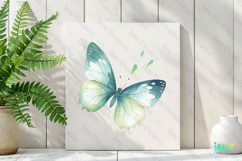 Gardening Girl Butterfly Sublimation Clipart Product Image 2