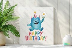 Happy Birthday Animals Sublimation Clipart Product Image 2