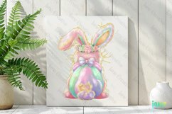 Brushstroke Easter Bunny Coquette Clipart Product Image 2