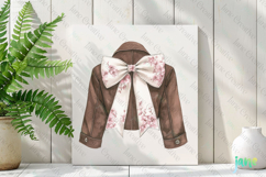 Pink Chinoiserie Cowgirl Jacket Clipart Product Image 2