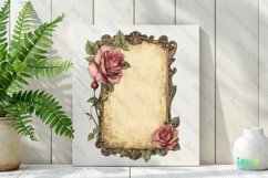 Vintage Valentine Label Sublimation Clipart Product Image 2