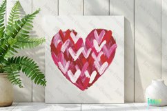 Valentine Day Heart Brushstroke Clipart Product Image 2