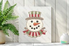 Christmas Snowman Patchwork Illustration Product Image 2
