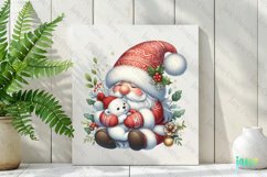 Cute Christmas Gnome And Polar Bear Clipart Product Image 2